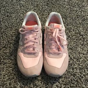 Pink New Balance sneakers